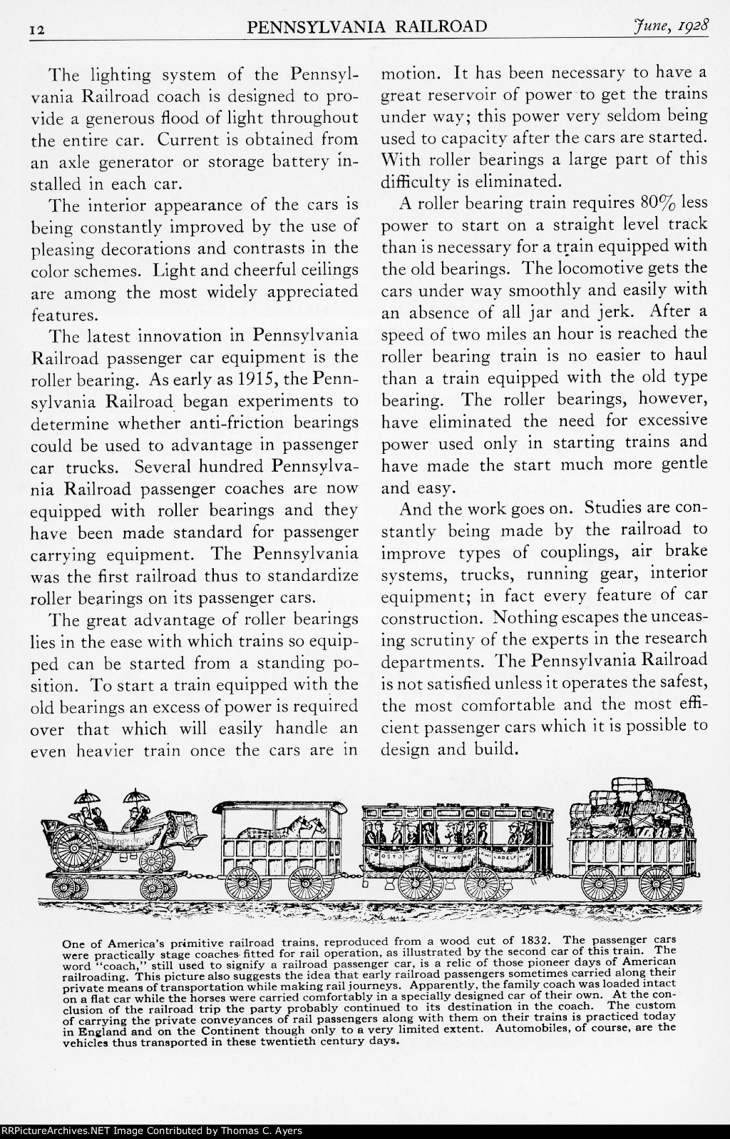 "Passing Of The Wooden Passenger Car," Page 12, 1928